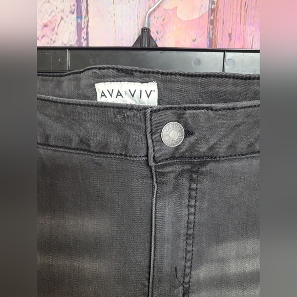 NwT AVA+VIV Charcoal Pants - Picture 2 of 5